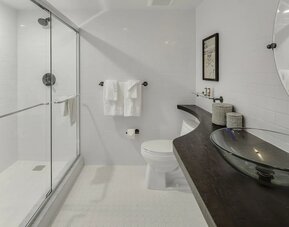 Bathroom at Plunge Beach Resort.