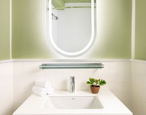 Bathroom at Row NYC.