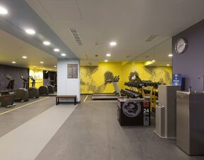 Gym at Hampton By Hilton Krakow Airport.