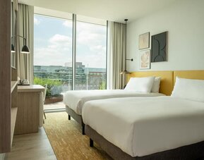 Day room at Hilton Garden Inn Brussels Airport.