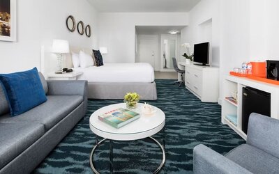 Day room at YVE Hotel Miami.