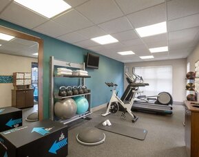 Gym at Hampton Inn & Suites Ft. Lauderdale Airport/South Cruise Port.