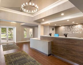 Reception at Hampton Inn & Suites Ft. Lauderdale Airport/South Cruise Port.