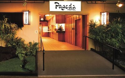 Entrance at Pagoda Hotel.