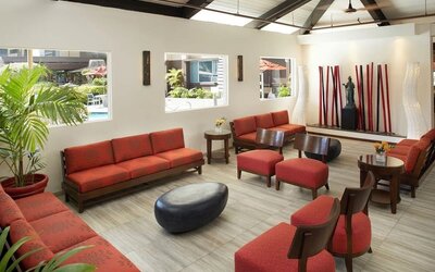 Lobby at Pagoda Hotel.