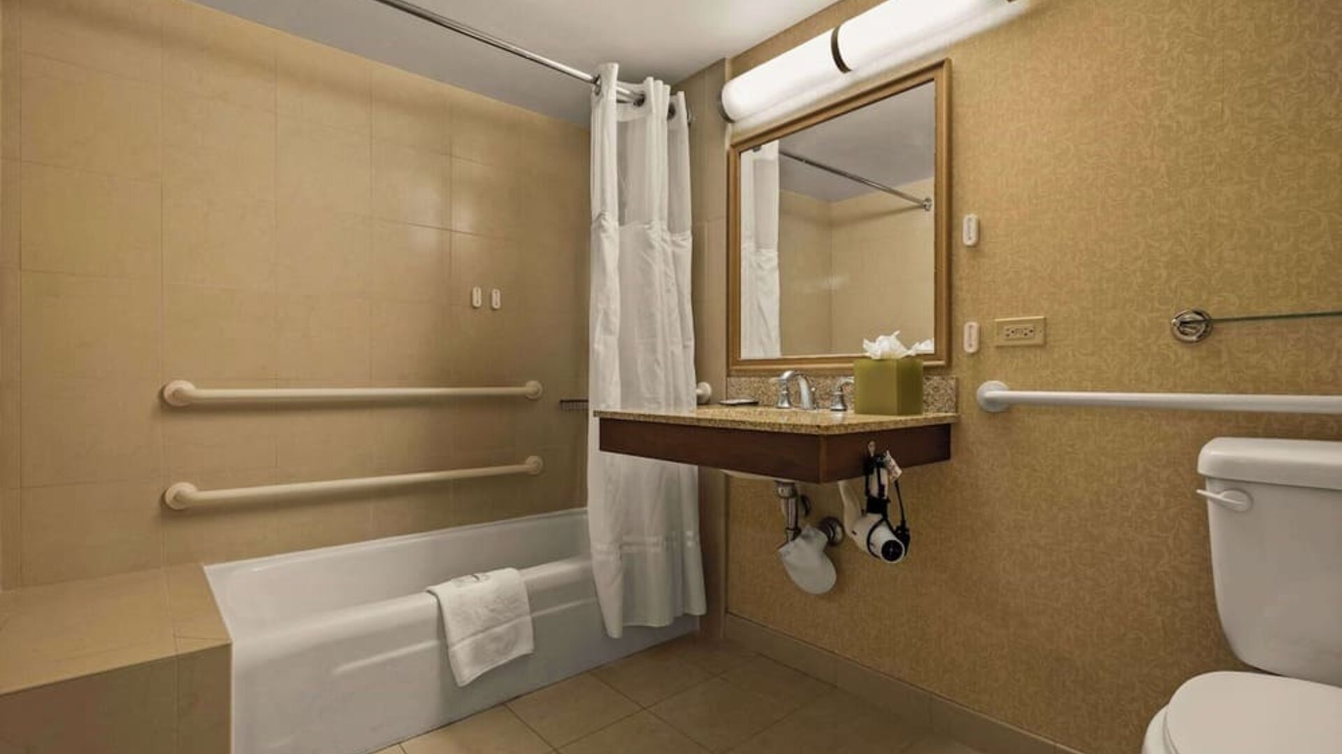 Bathroom at Airport Honolulu Hotel, Trademark Collection By Wyndham.