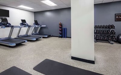 Gym at DoubleTree By Hilton Sunrise.