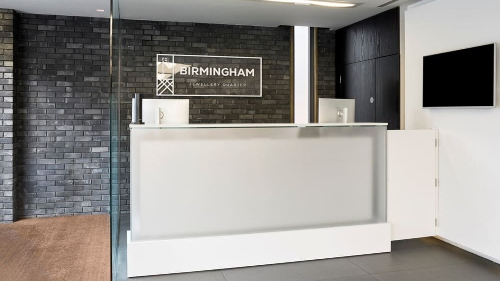 Reception at at Four Points Flex By Sheraton Birmingham Jewellery Quarter.