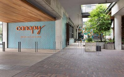 Exterior at Canopy By Hilton Austin Downtown.