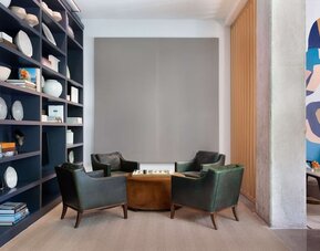 Lobby at Canopy By Hilton Austin Downtown.