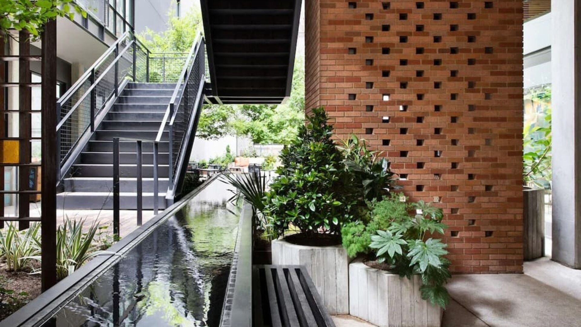 Outdoor area at Canopy By Hilton Austin Downtown.