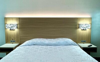 Bathroom at Nubell Motel.