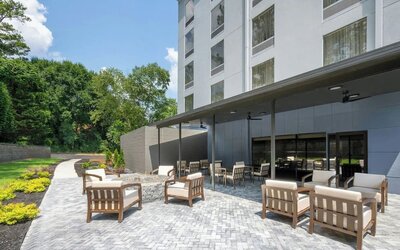 Outdoor area at Four Points By Sheraton College Park Atlanta Airport.