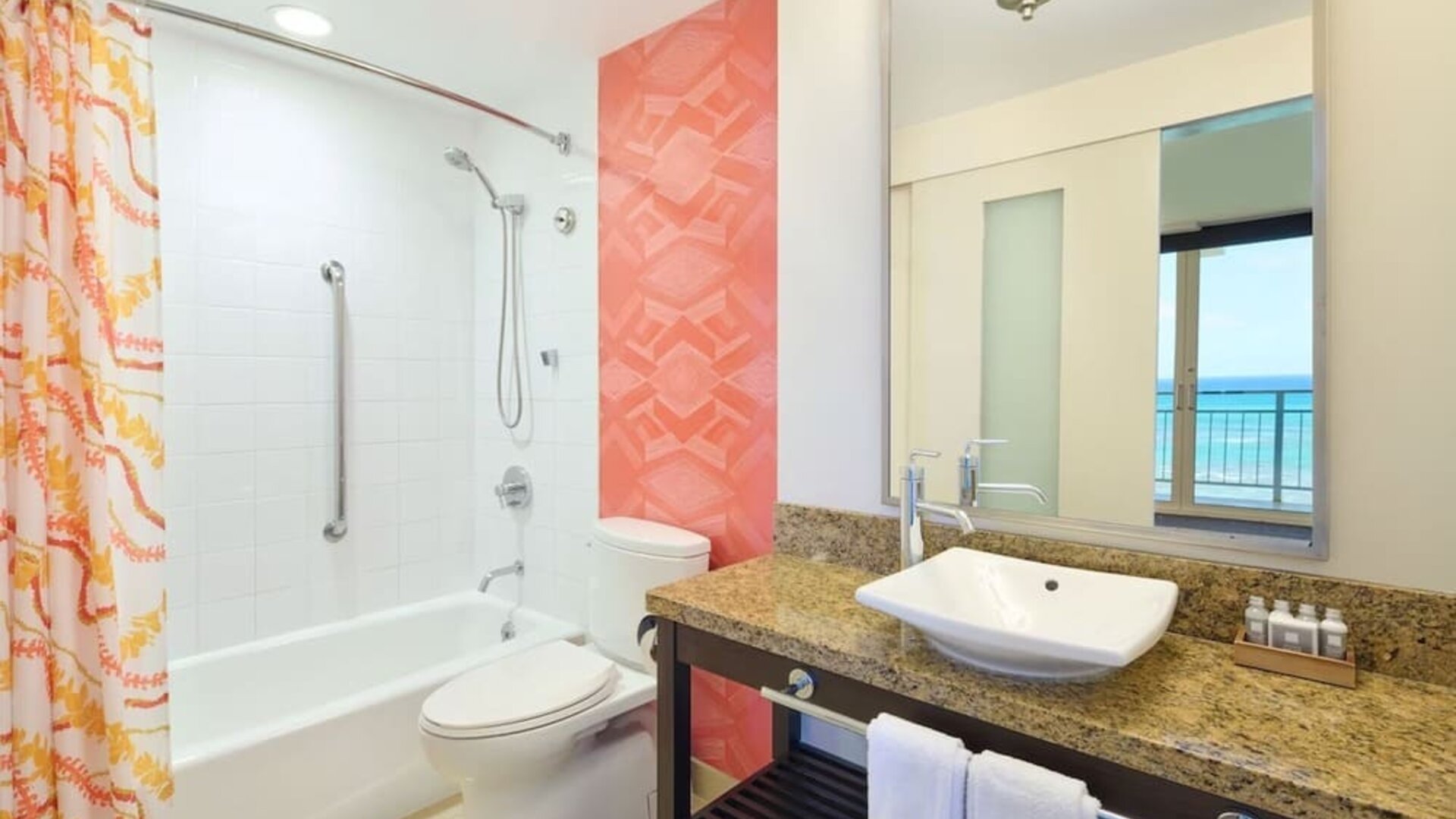 Bathroom at Kaimana Beach Hotel.