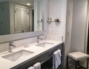 Bathroom at Kaimana Beach Hotel.