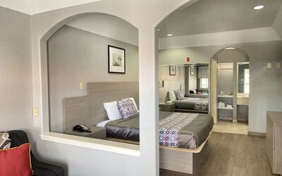 Day room at Island Suites Hobby Airport.