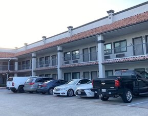 Exterior at Island Suites Hobby Airport.