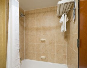 Bathroom at Holiday Inn Express Wall Street.