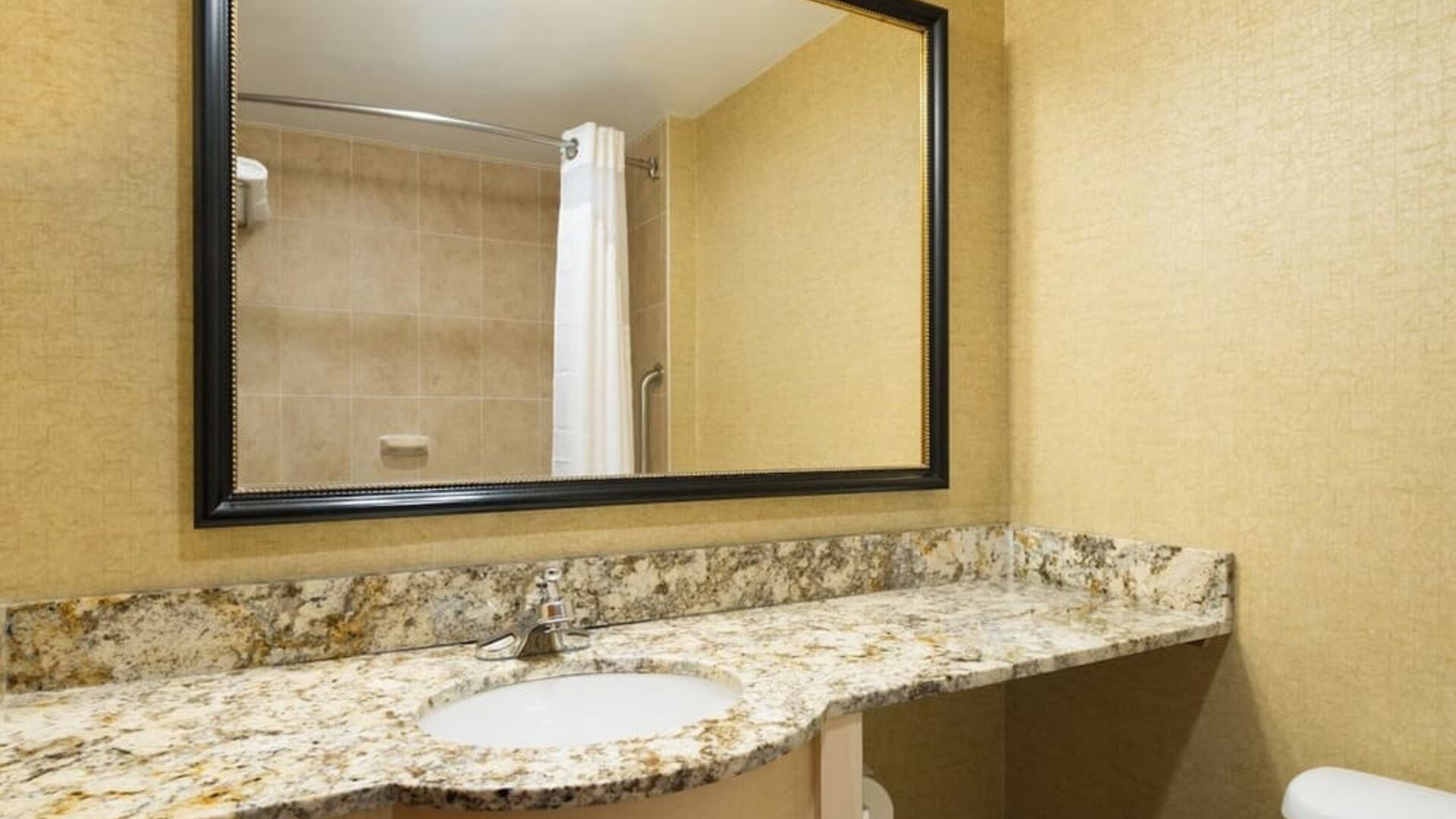 Bathroom at Holiday Inn Express Wall Street.