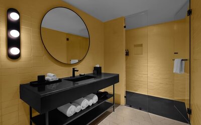 Bathroom at at ROK Hotel Kingston, Tapestry Collection By Hilton.