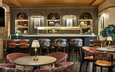 Hotel bar at Leonardo Hotel Dublin Parnell Street.