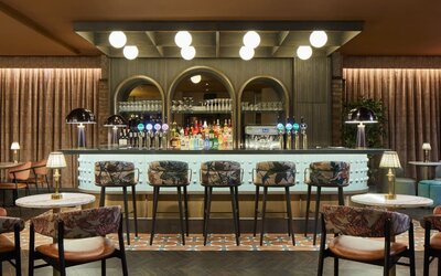 Hotel bar at Leonardo Hotel Dublin Parnell Street.