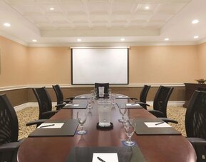 Business center at Hilton Los Angeles/San Gabriel available for guest use.