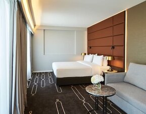 Day use room with sofa at Crowne Plaza Sydney Airport.
