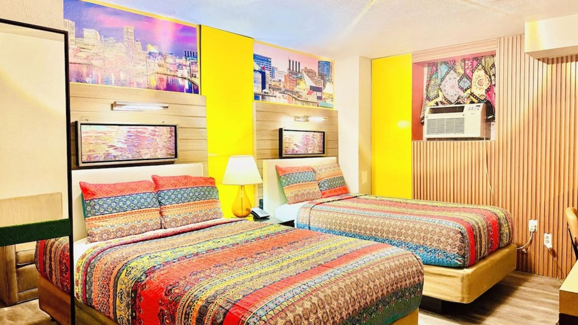 Day room with workspace at The Mt. Vernon Inn.