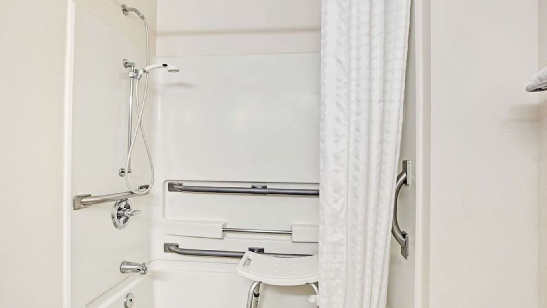 Bathroom at Super 8 By Wyndham Baltimore/Essex Area.