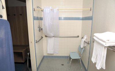 Bathroom at Days Inn By Wyndham East Albuquerque.