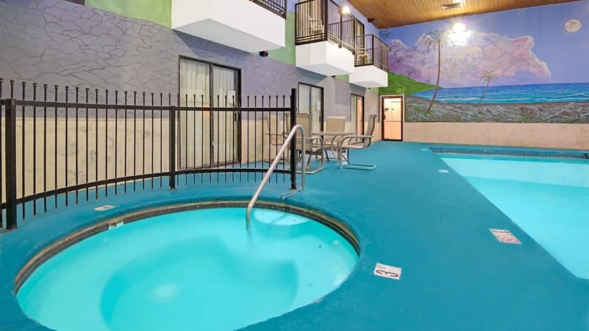 Indoor pool at Days Inn By Wyndham East Albuquerque.