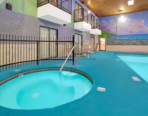 Indoor pool at Days Inn By Wyndham East Albuquerque.