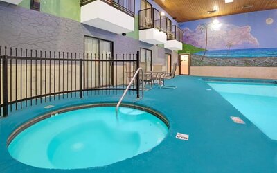 Indoor pool at Days Inn By Wyndham East Albuquerque.