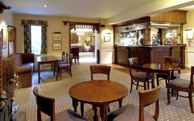 Bar and dining area at The Old Golf House Hotel.