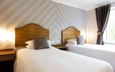 Day room at The Old Golf House Hotel.