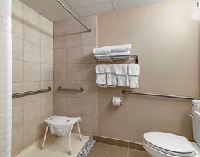 Bathroom with towels  at Comfort Inn Glenmont - Albany South.