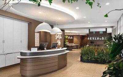 Welcoming reception at EVEN Hotel Brooklyn By IHG.