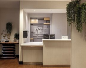 Welcoming reception at the Holiday Inn Express Times Square.