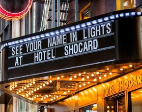 Exterior view of Hotel Shocard NYC.
