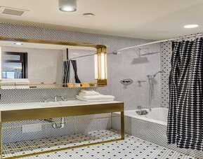 Bathroom at Hotel Shocard NYC.