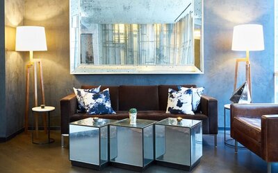 Lobby with comfortable seating at Hotel 48LEX New York.