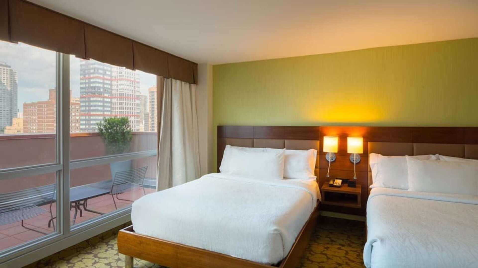 Day room with balcony at Hilton Garden Inn Midtown East..