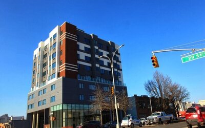 Exterior view of at Liberty View Brooklyn Hotel.