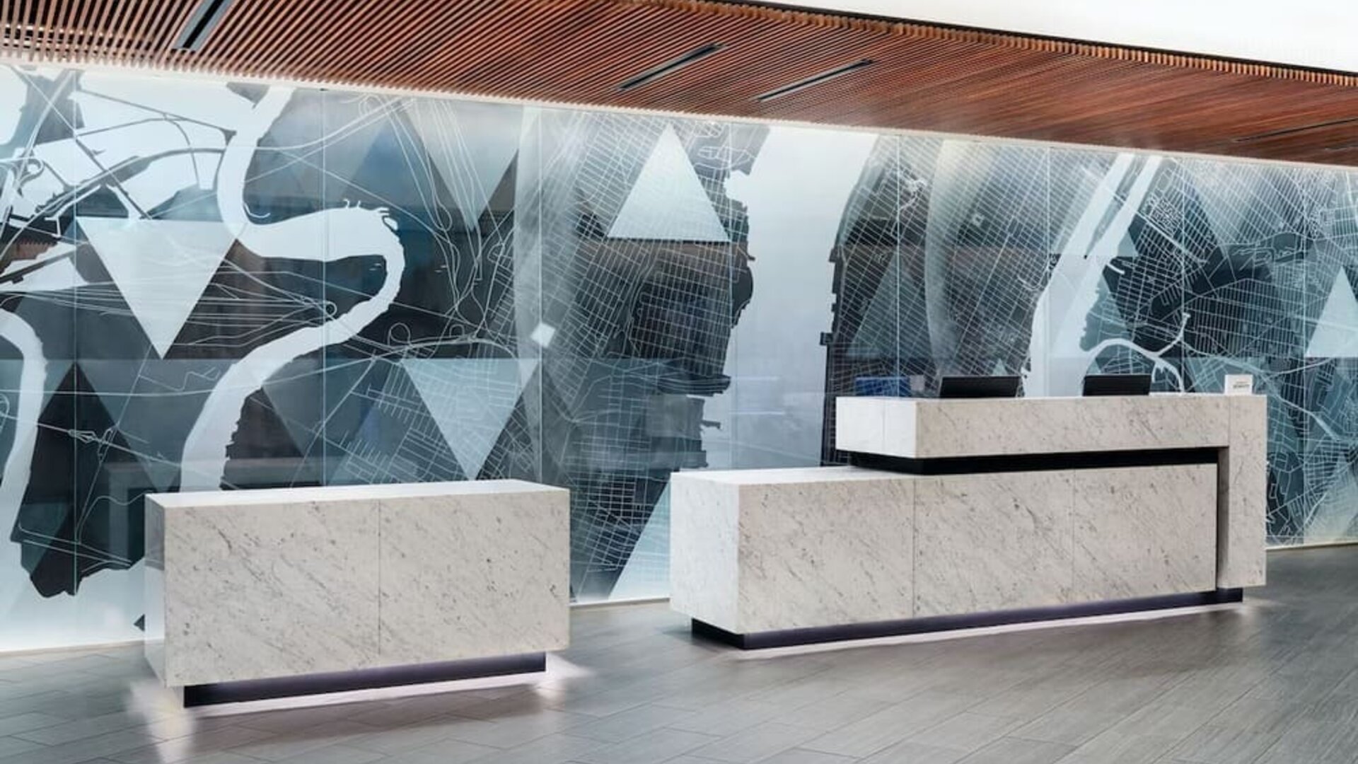 Reception at Courtyard By Marriott Long Island City/New York Manhattan View.