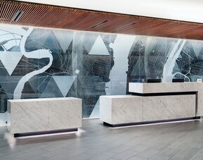 Reception at Courtyard By Marriott Long Island City/New York Manhattan View.