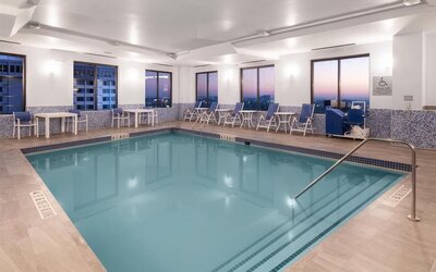 Refreshing indoor pool at Best Western Premier NYC Gateway.