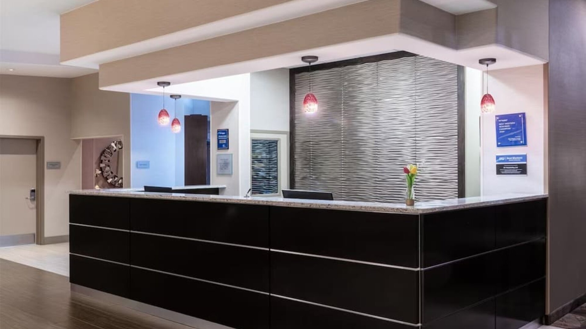 Reception desk at Best Western Premier NYC Gateway.