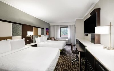 Day use room with work desk at Best Western Premier NYC Gateway.