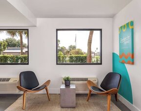 Lobby at Travelodge By Wyndham Fundamental.
